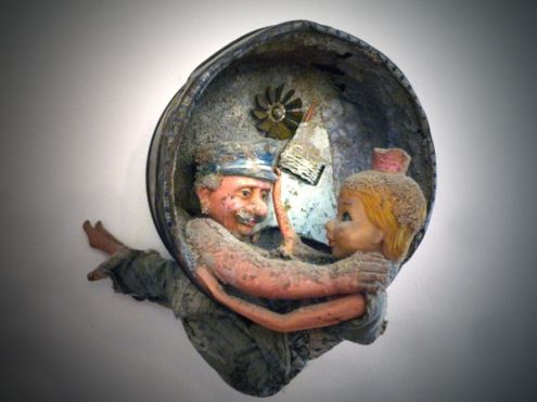 "Féerie-boîte" Sculpture divers matériaux
